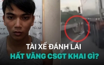 video tai xe xe container danh lai hat vang csgt khai gi