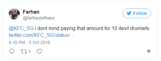 thanh nien tweet 1 nam lien cho kfc de doi may mieng ga ran va cai ket co hau ngoai suc tuong tuong