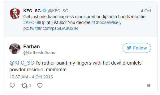thanh nien tweet 1 nam lien cho kfc de doi may mieng ga ran va cai ket co hau ngoai suc tuong tuong