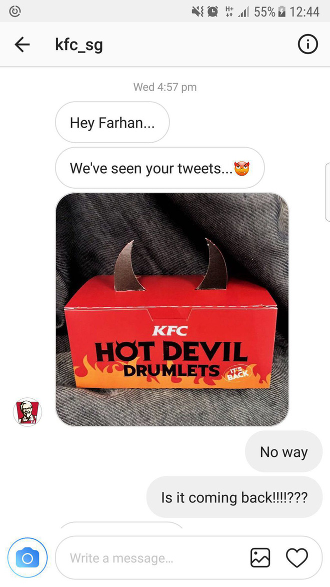 thanh nien tweet 1 nam lien cho kfc de doi may mieng ga ran va cai ket co hau ngoai suc tuong tuong