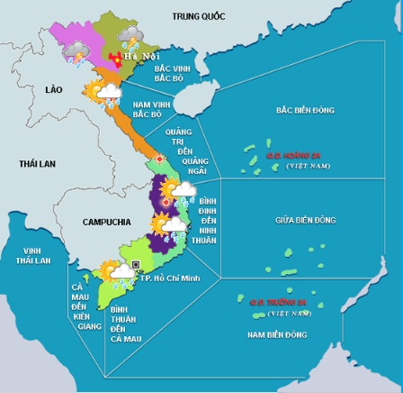 cac tinh bac bo va thanh hoa co mua va dong trong vai ngay