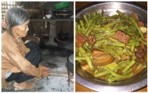 chau gai dat nguoi yeu thanh pho ve que ra mat ba hi hui vao bep nau an chang trai khong them dung dua vi