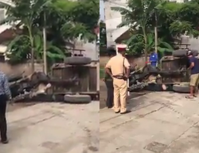 ha noi csgt noi ve nghi van truy duoi cong nong khien lai xe tu vong