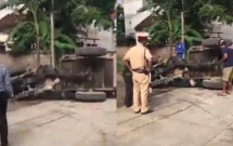 ha noi csgt noi ve nghi van truy duoi cong nong khien lai xe tu vong