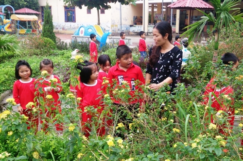 truong mam non xa dong thinh huyen song lo vinh phuc diem sang giao duc cham soc tre