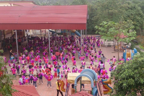 truong mam non xa dong thinh huyen song lo vinh phuc diem sang giao duc cham soc tre