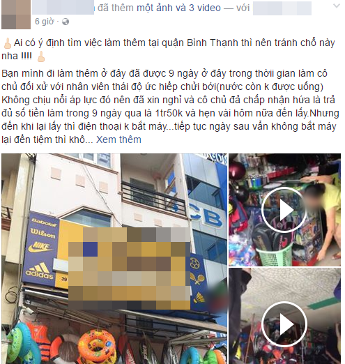 nhom sinh vien o sai gon len facebook to bi chui boi va quyt tien lam them ba chu shop len tieng