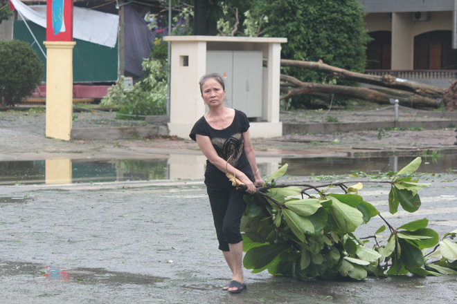 hinh anh tan hoang sau con bao so 2 o mien trung