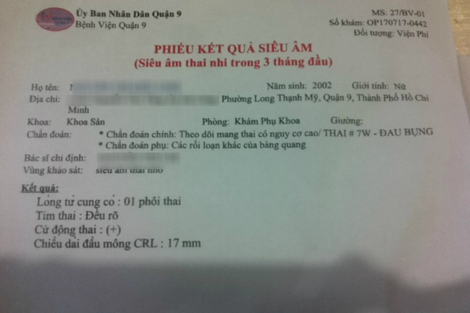 gia dinh be gai 15 tuoi co thai 7 tuan nghi do ban hoc hiep dam bi doi tuong la mat xuat hien de doa