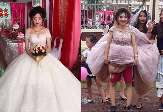 cuoi dung ngay mua bao co dau xinh dep tum vay loi bun lo noi y la quan dui da bong giay the thao