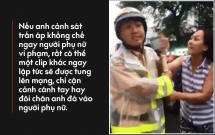 chuyen nguoi phu nu hung han giat co ao csgt khi moi chuyen tren doi co the thu be lai vua bang mot doan clip