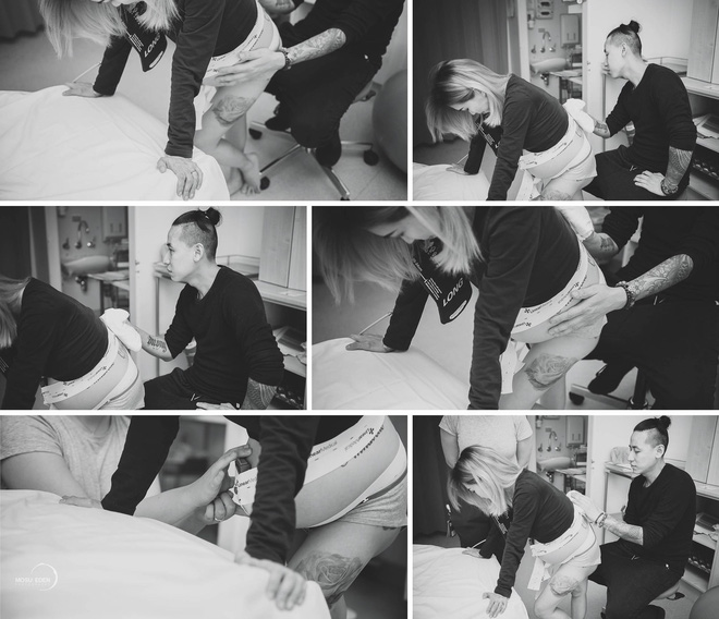 dan mang xuc dong truoc bo anh chan thuc chong cung vo vuot can