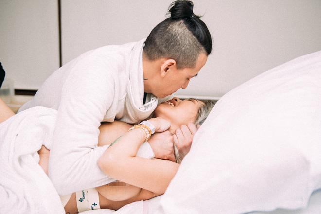 dan mang xuc dong truoc bo anh chan thuc chong cung vo vuot can