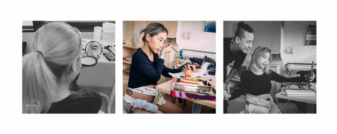 dan mang xuc dong truoc bo anh chan thuc chong cung vo vuot can