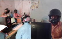 so tran nha sap vao dau nhan vien van phong an do dong loat doi mu bao hiem de bao toan tinh mang