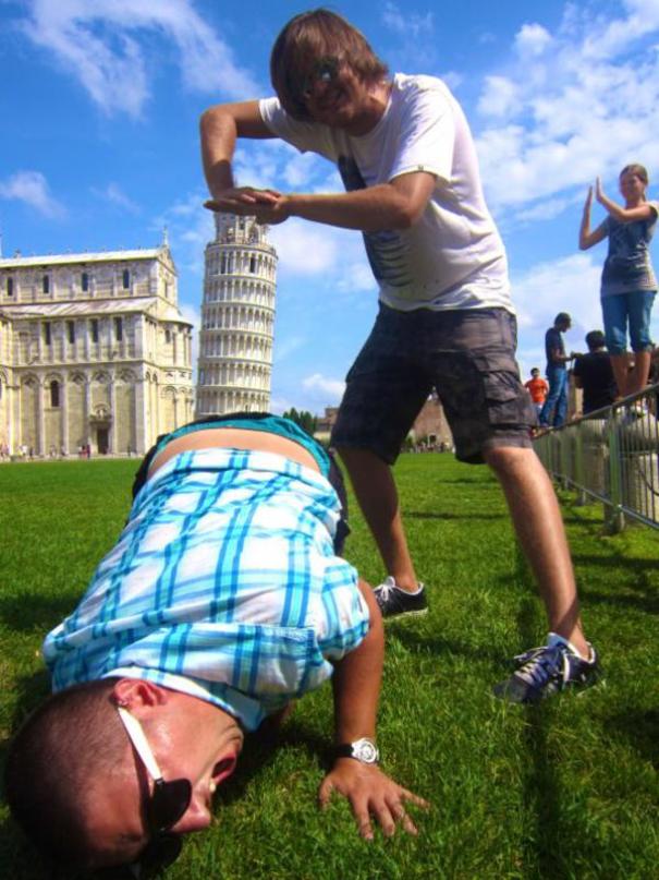 16 kieu chup anh song ao sang tao voi thap nghieng pisa