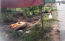 nguoi dan ong tu vong ben quoc lo nghi bi bo lai sau tai nan giao thong