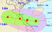 chieu toi nay bao so 4 manh cap 8 do bo vao ha tinh quang tri