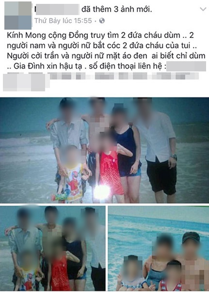 dua 2 con ruot ve nuoi duong nguoi chong bi anh vo tung tin don bat coc tre em o sai gon