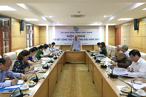 tap trung chuan bi cho hoi nghi ban chap hanh cua hoi dong hoa binh the gioi tai viet nam