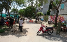 tphcm day xe lan di ban ve so muu sinh nguoi dan ong dot ngot nga xuong dat tu vong