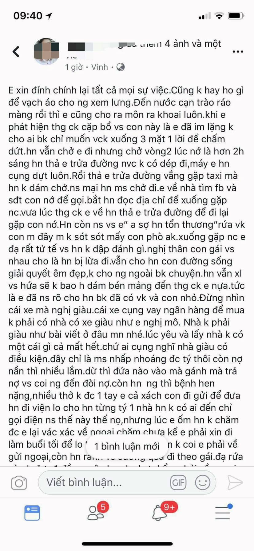 nghe an vo xe ao danh ghen voi bo nhi chong vua cau xin vo vua xuyt xoa xin loi nguoi tinh