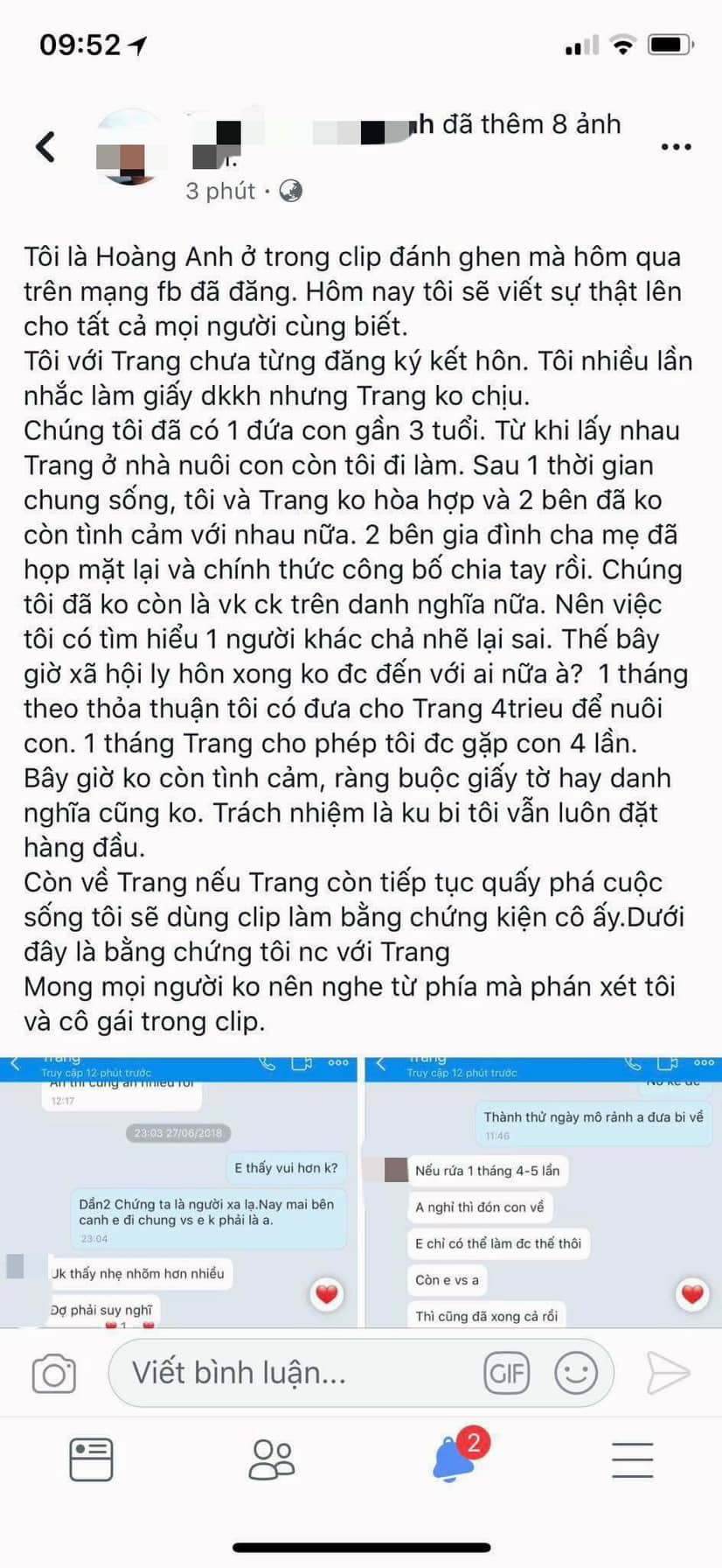 vu danh ghen o nghe an nguoi chong len tieng neu co ay con quay pha toi se kien