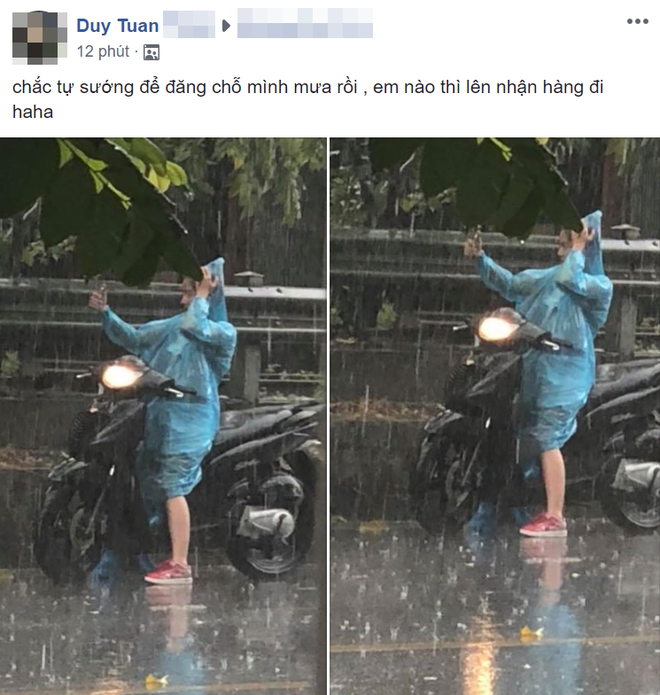 xuat hien 10 phut hon 1000 binh luan buc anh doc chi co trong con mua ha noi chieu nay