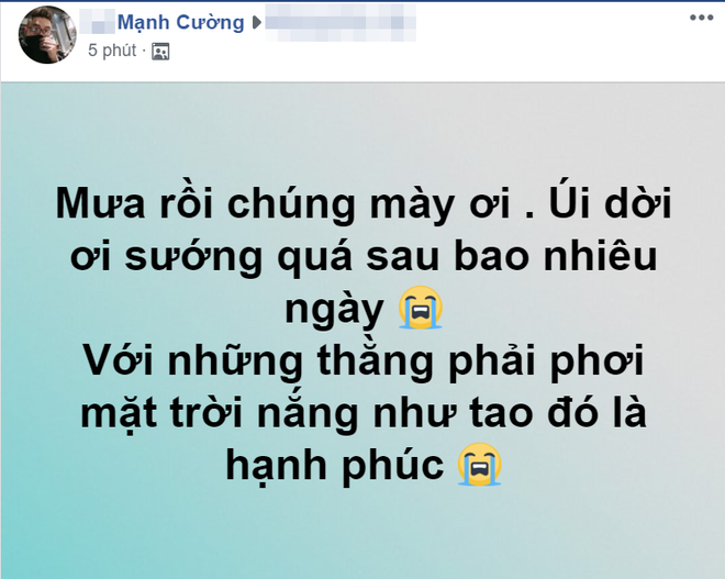 xuat hien 10 phut hon 1000 binh luan buc anh doc chi co trong con mua ha noi chieu nay