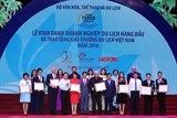 vinh danh va trao tang giai thuong du lich viet nam nam 2018 cho 85 doanh nghiep