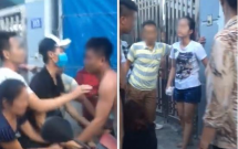 me chong dan ca nha cung con dau di danh ghen o quang ninh co gai bi lot do danh ghen len tieng