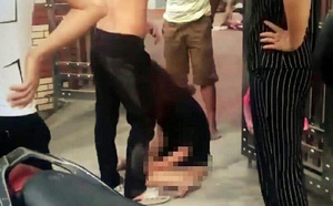 bo me chong cung con dau di danh ghen o quang ninh co gai bi danh dap lot do len tieng