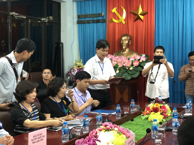 hop bao vu nghi van diem thi o lang son chi co 8 bai thi van bi giam diem bai thi trac nghiem khong phat hien sai pham sau khi cham tham dinh