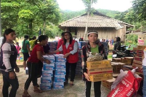 ho tro hon 50 trieu dong den voi nguoi dan do bi lu quet o thanh hoa