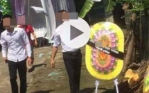 2 con gai gui vong hoa tang den mung dam cuoi cua bo va nhan tinh tre