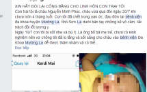 son la bo me dau don khoc ngat vi con trai 4 thang tuoi tu vong sau khi nhap vien dieu tri vi sot nhe va bieng an