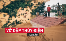 vo dap thuy dien lao nguoi dan leo cay cho cuu ho khac phuc su co phai cho den mua kho