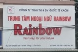 so gddt vinh phuc kiem tra 2 trung tam ngoai ngu rainbow va sdf hoat dong chua phep