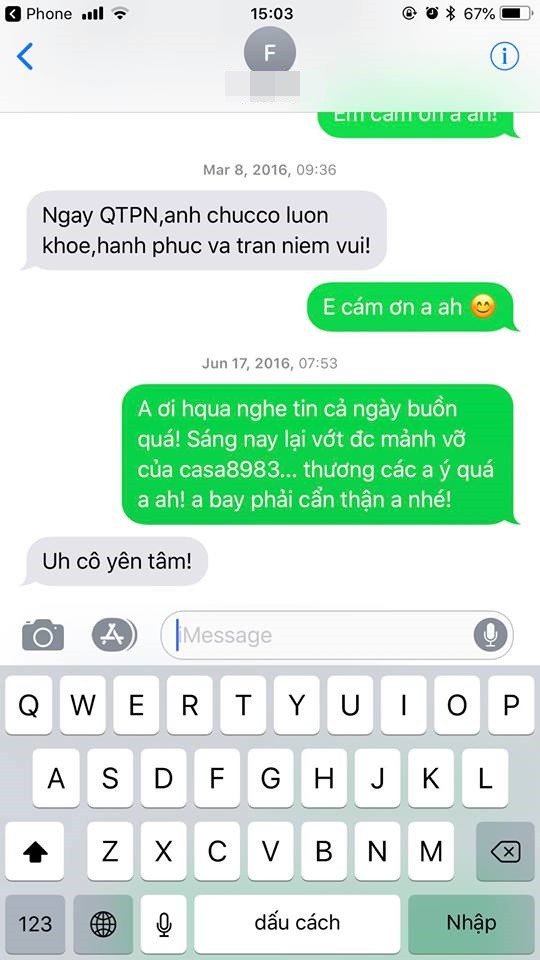 dong tin nhan cua phi cong su 22 gap nan gui em gai khien bao nguoi xuc dong nghen ngao