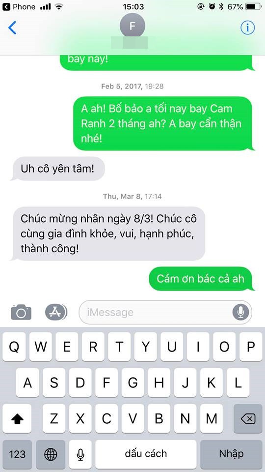 dong tin nhan cua phi cong su 22 gap nan gui em gai khien bao nguoi xuc dong nghen ngao