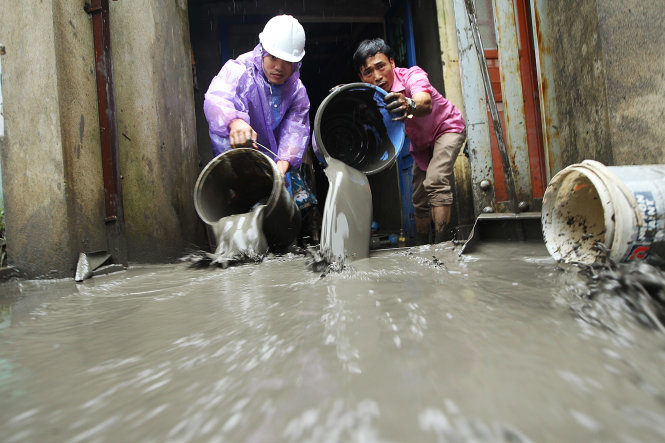 ca nuoc huong ve ba con vung mua lu o quang ninh