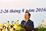 Chủ tịch Liên hiệp Vũ Xuân Hồng chia sẻ thông tin về đối ngoại nhân dân tại Hội nghị Ngoại giao lần thứ 29