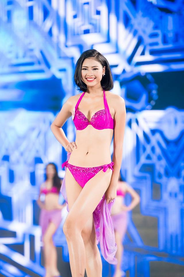 chiem nguong phan trinh dien bikini nong bong cua top 10 hhvn 2016