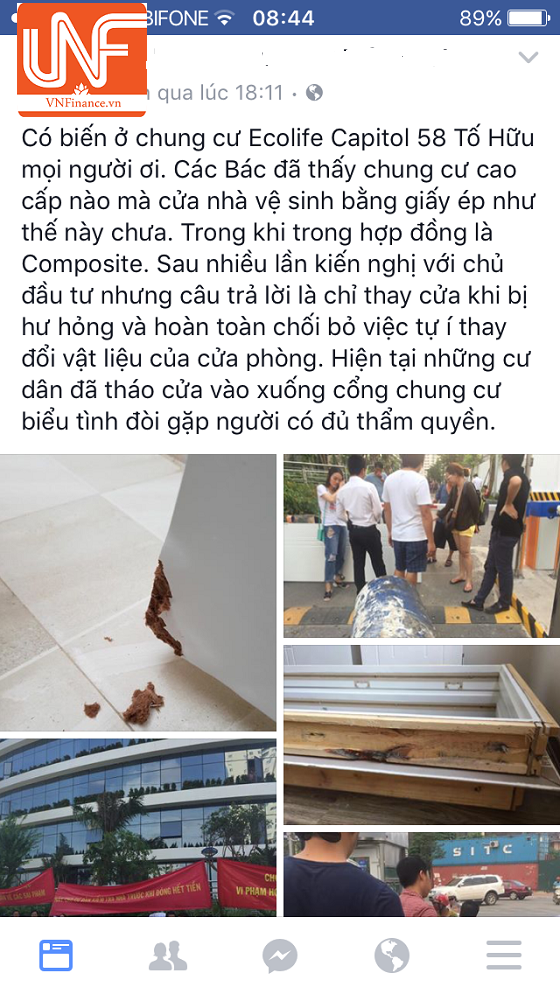 du an ecolife capitol tiep tuc bi cu dan to boi tin voi khach hang