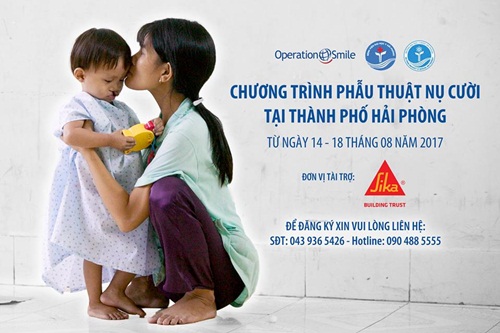 operation smile vietnam se phau thuat mien phi cho khoang 120 tre di tat moi ham ech tai hai phong trong thang 8