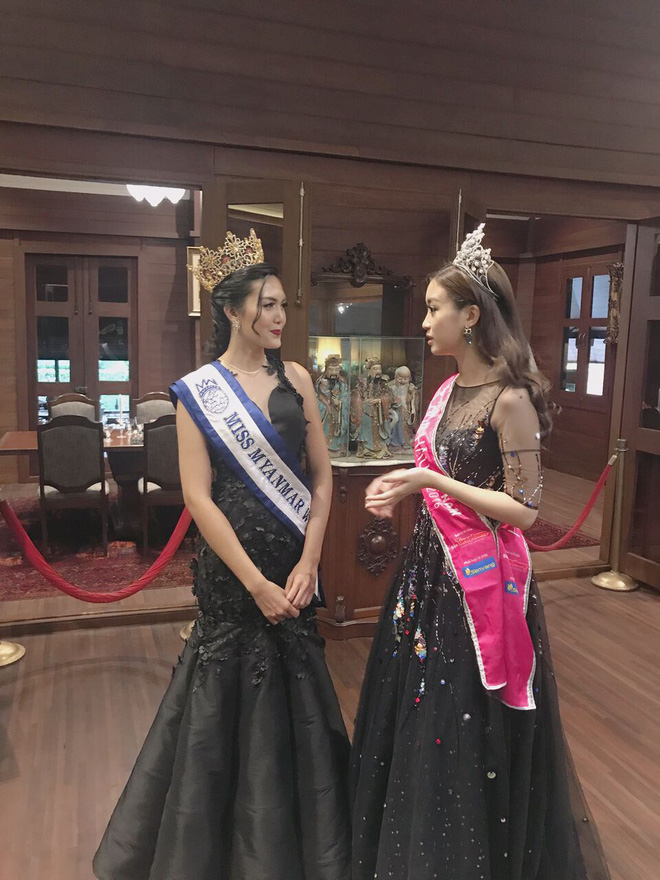 hoa hau my linh chang he kem canh khi so dang cung dan nguoi dep quoc te