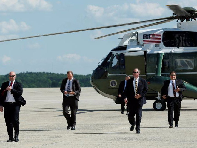 can canh doi mat vu bao ve tong thong my donald trump