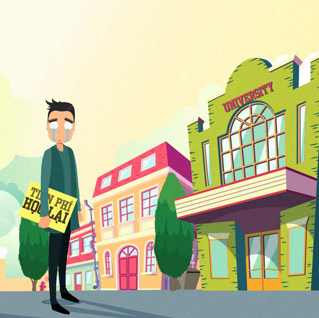 tranh vui 4 noi lo khien tan sinh vien dung ngoi khong yen giai quyet ngay truoc ngay tuu truong