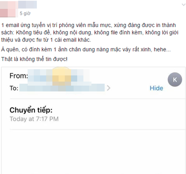 sinh vien sap ra truong va email xin viec khien nha tuyen dung meo mat