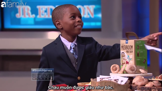 cau be 7 tuoi gay soc khi doi tro thanh ty phu giong steve harvey